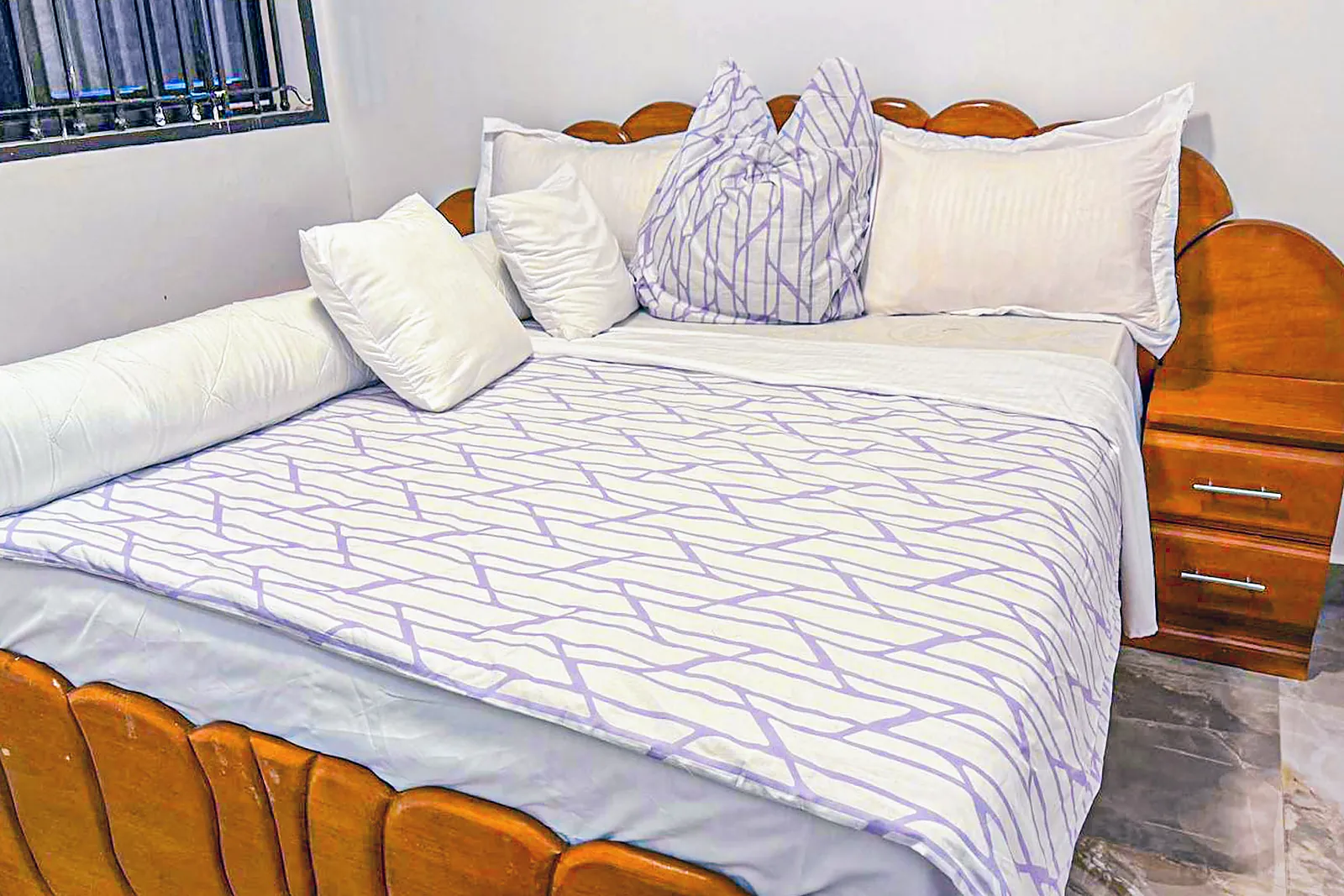 Bedroom with a queen-size bed